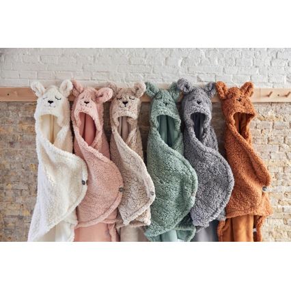 Jollein - Inlindningsfilt fleece Bunny 100x105 cm Ash Green