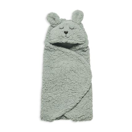 Jollein - Inlindningsfilt fleece Bunny 100x105 cm Ash Green