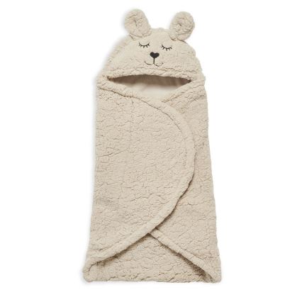 Jollein - Inlindningsfilt fleece Bunny 100x105 cm Nougat