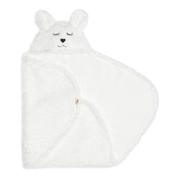 Jollein - Inlindningsfilt fleece Bunny 100x105 cm Snow White