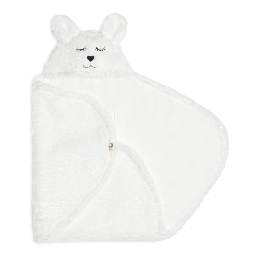 Jollein - Inlindningsfilt fleece Bunny 100x105 cm Snow White