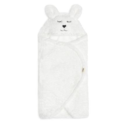Jollein - Inlindningsfilt fleece Bunny 100x105 cm Snow White
