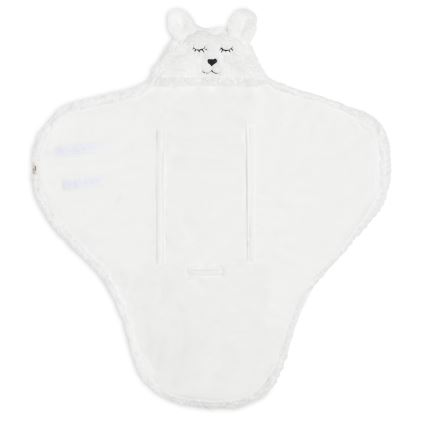 Jollein - Inlindningsfilt fleece Bunny 100x105 cm Snow White