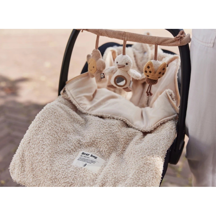 Jollein - Påse för bilstol BOUCLE 42x82 cm Boucle Naturel