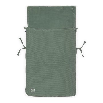 Jollein - Påse för bilstol fleece BASIC KNIT 42x82 cm Ash Green