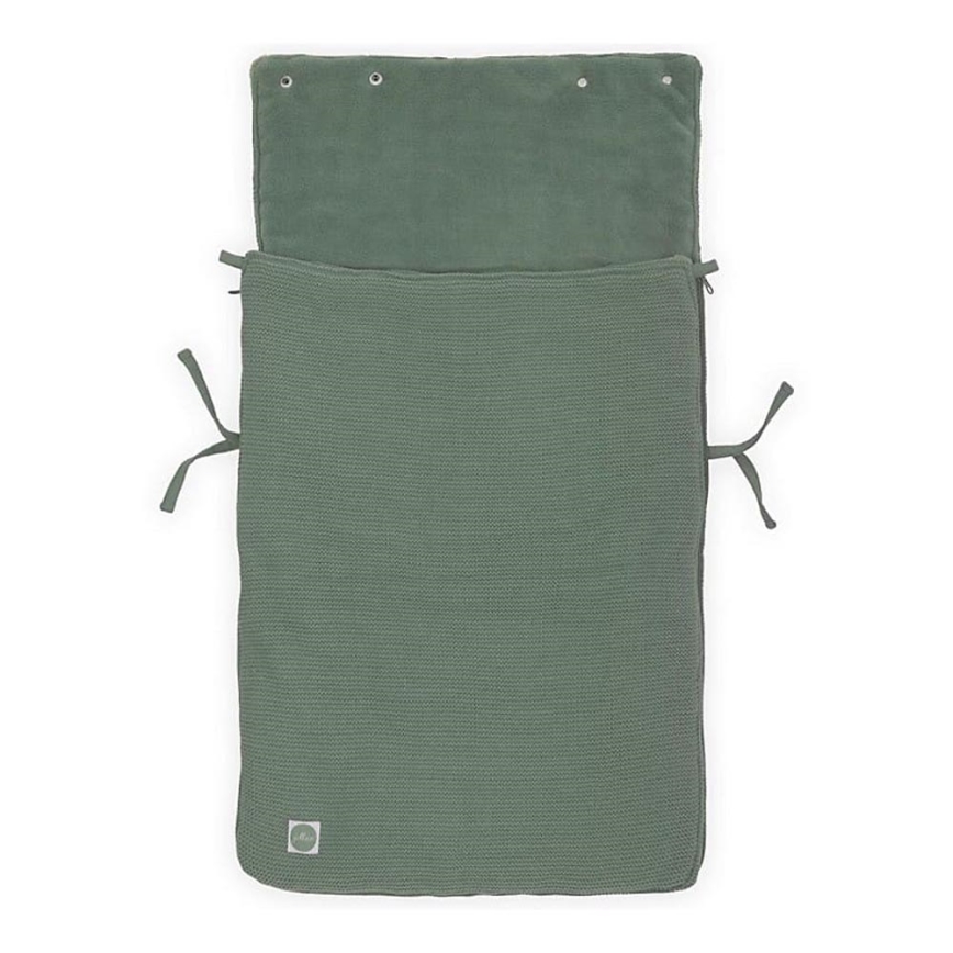 Jollein - Påse för bilstol fleece BASIC KNIT 42x82 cm Ash Green