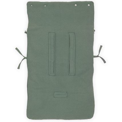 Jollein - Påse för bilstol fleece BASIC KNIT 42x82 cm Ash Green