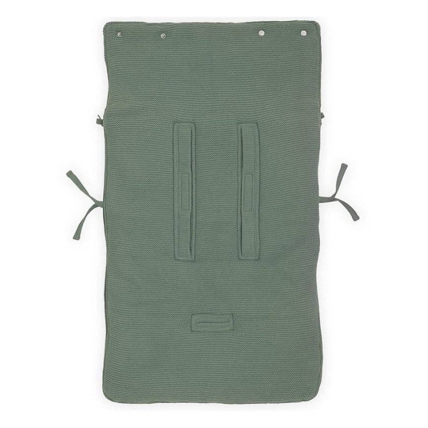 Jollein - Påse för bilstol fleece BASIC KNIT 42x82 cm Ash Green