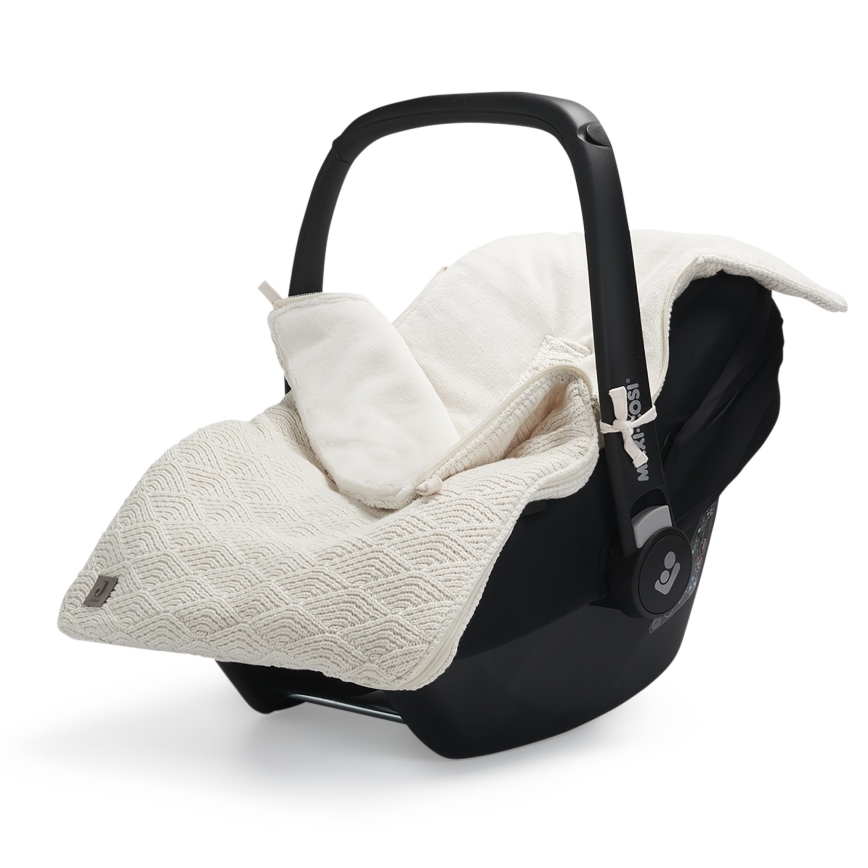 Jollein - Påse för bilstol RIVER KNIT 42x82 cm Cream White