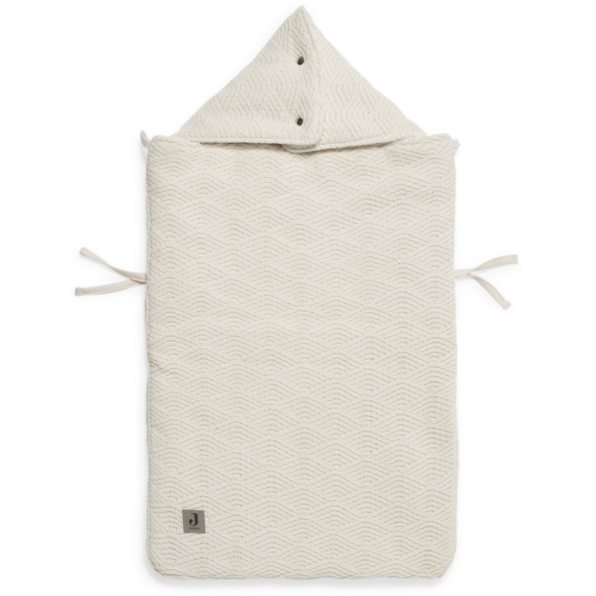 Jollein - Påse för bilstol RIVER KNIT 42x82 cm Cream White