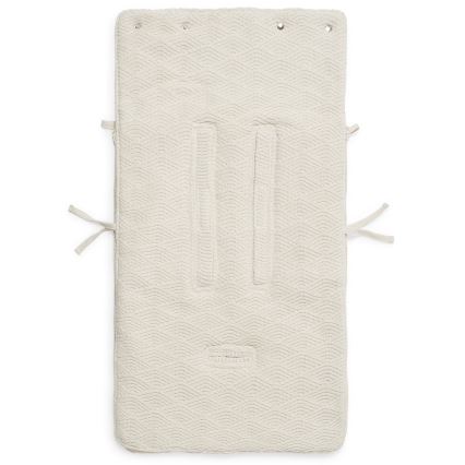 Jollein - Påse för bilstol RIVER KNIT 42x82 cm Cream White