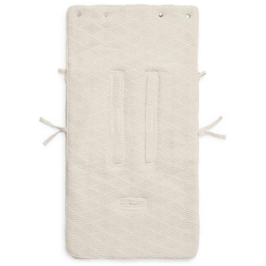 Jollein - Påse för bilstol RIVER KNIT 42x82 cm Cream White