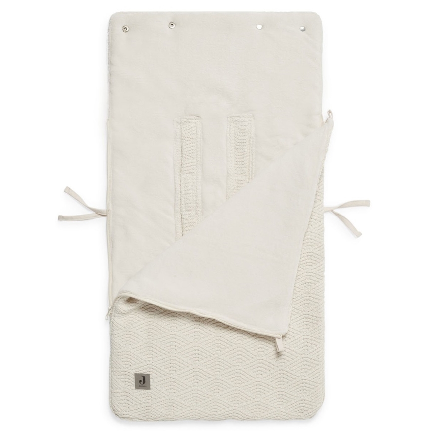 Jollein - Påse för bilstol RIVER KNIT 42x82 cm Cream White