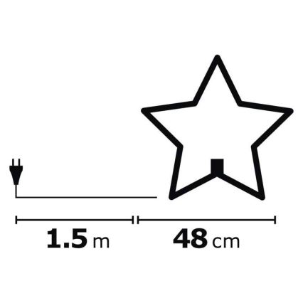 Juldekoration 1xE14/230V grå