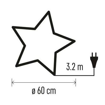 Juldekoration  1xE14/25W/230V diameter  60 cm gyllene 