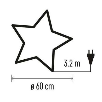Juldekoration  1xE14/25W/230V diameter  60 cm silver