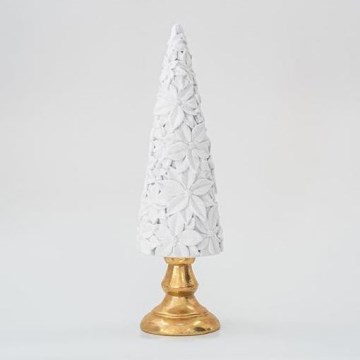 Juldekoration 40 cm trä vit