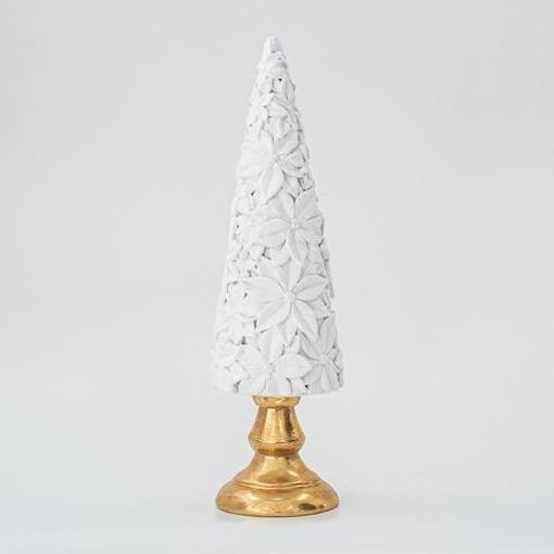 Juldekoration 40 cm trä vit