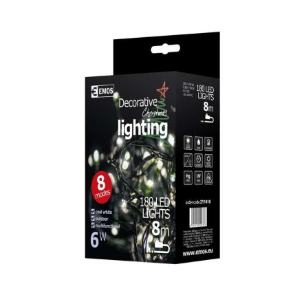 Juldekoration Ljusslinga utomhus CHAIN IP44 3m 180xLED