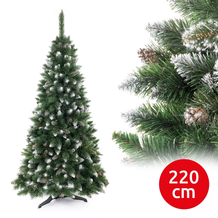 Julgran CRISTAL SILVER 220 cm tall
