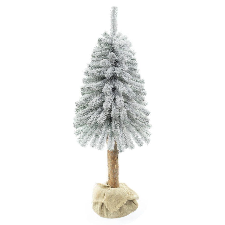 Julgran på en stam NATURAL WITH SNOW 120 cm gran