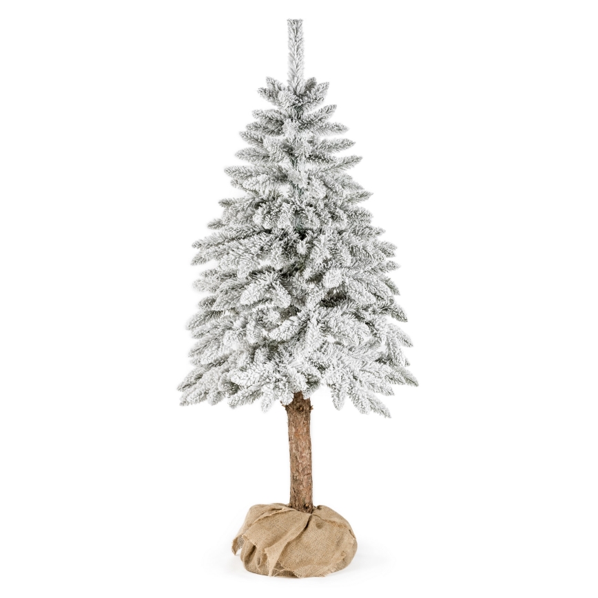 Julgran på en stam NATURAL WITH SNOW 120 cm gran
