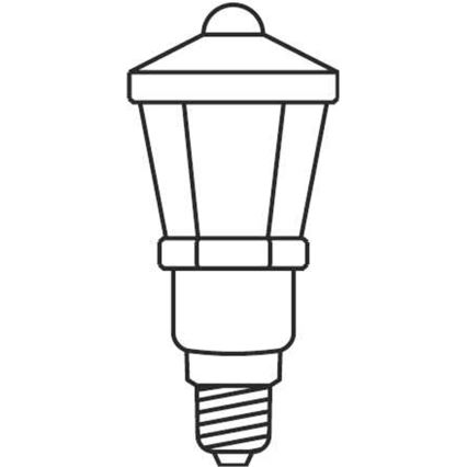 Julkedja LANTERN 12xE10/10,7m varm vit Tillverkad i Europa