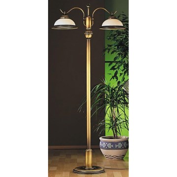Jupiter 10 - OP2 - Golvlampa opal 2xE27/60W/230V