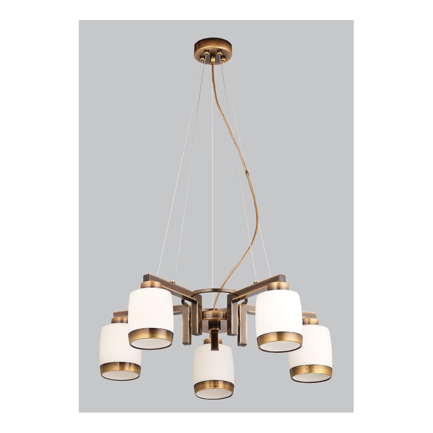 Jupiter 1062 - LN5 - Hängande Ljuskrona LINEA 5xE27/60W/230V
