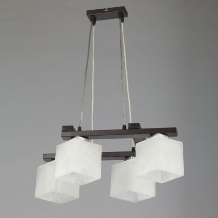 Jupiter 1099 - PO 4 p - Hängande Ljuskrona POLA 4xE27/60W/230V wenge