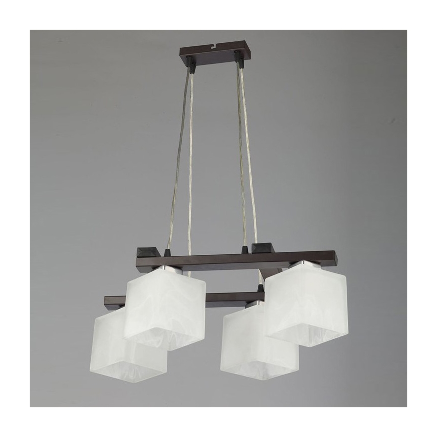 Jupiter 1099 - PO 4 p - Hängande Ljuskrona POLA 4xE27/60W/230V wenge