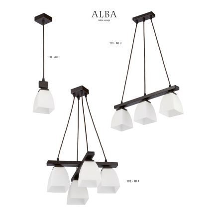 Jupiter 1110 - Hängande Ljuskrona ALBA 1xE27/60W/230V