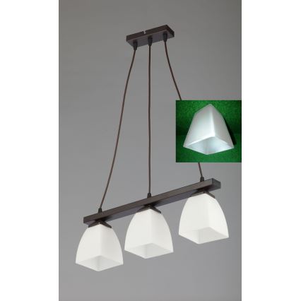 Jupiter 1111 - AB3 - Hängande Ljuskrona ALBA 3xE27/60W/230V