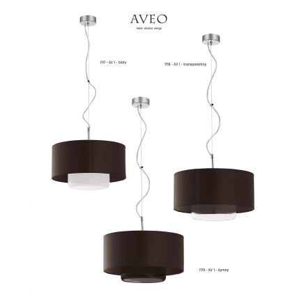 JUPITER 1119-AV1 - Hängande lampa AVEO 1xE27/60W/230V wenge