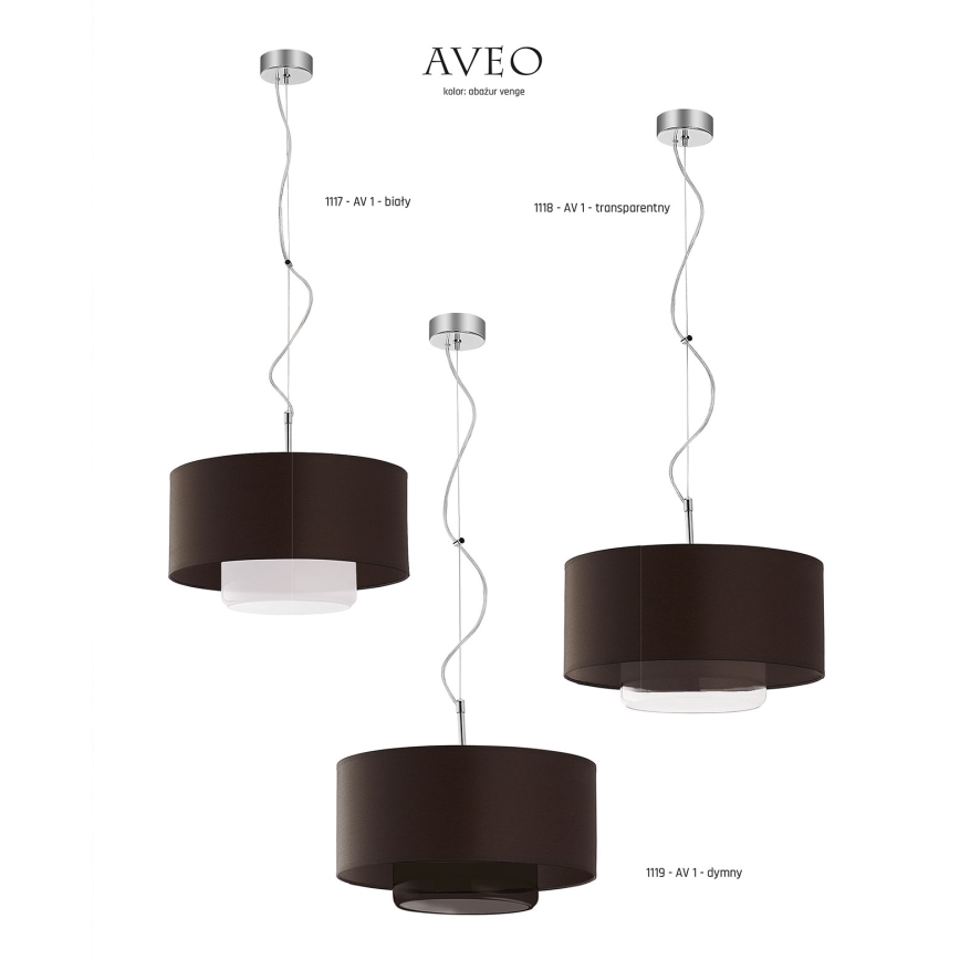 JUPITER 1119-AV1 - Hängande lampa AVEO 1xE27/60W/230V wenge