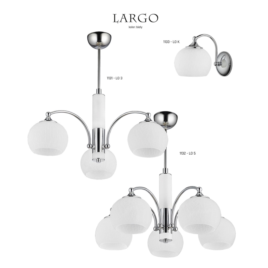 Jupiter 1132 - LO5 - Hängande lampa LARGO 5xE27/60W/230V