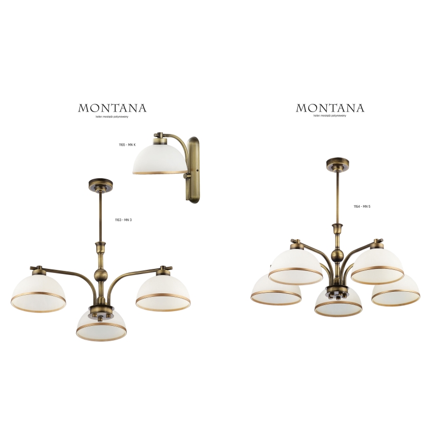 Jupiter 1163 - Hängande lampa MONTANA 3xE27/60W/230V