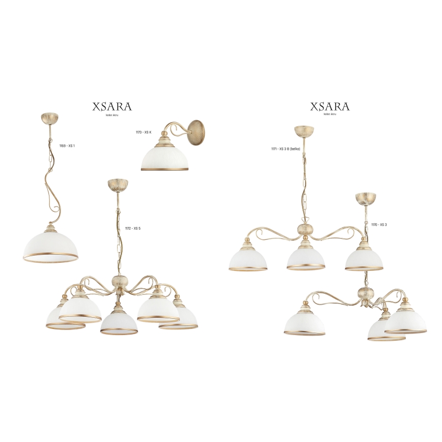 Jupiter 1171 - Hängande lampa XSARA 3xE27/60W/230V