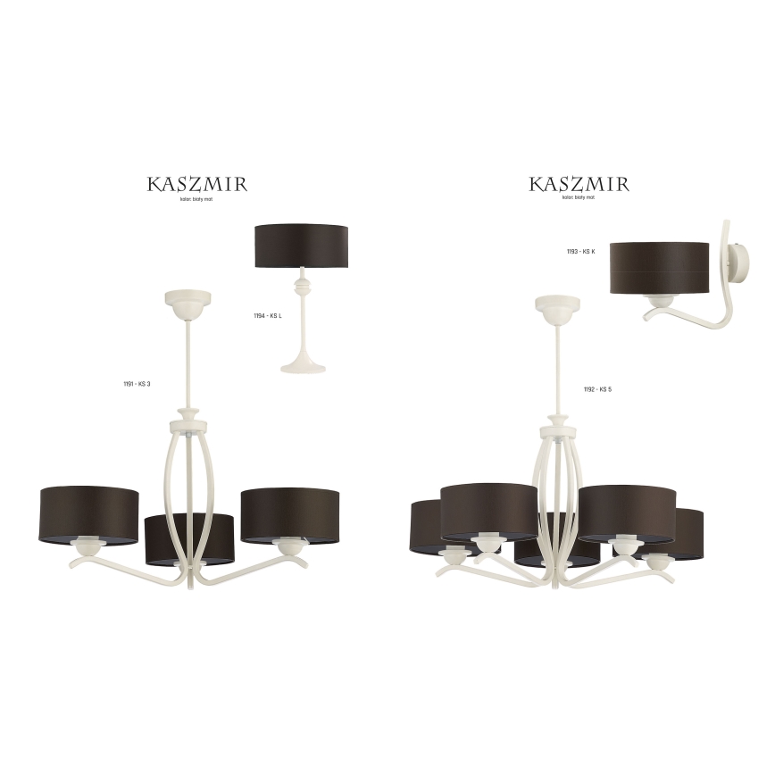 Jupiter 1191 - st 3 - Hängande lampa KASZMIR 3xE27/60W/230V