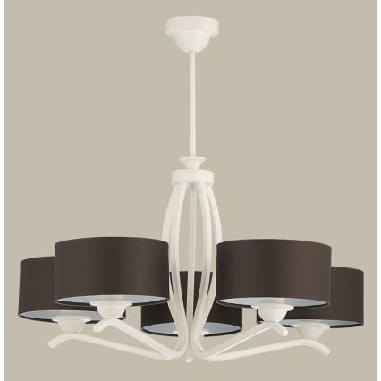 Jupiter 1192 - Hängande lampa KASZMIR 5xE27/60W/230V
