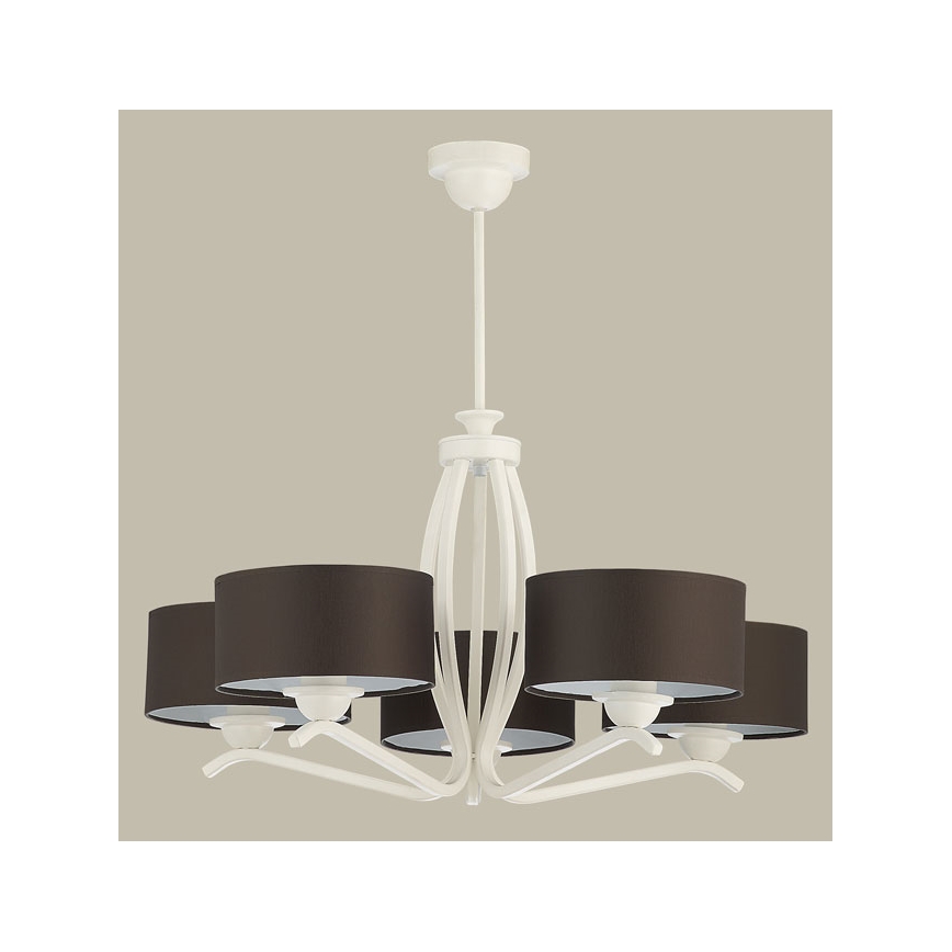 Jupiter 1192 - Hängande lampa KASZMIR 5xE27/60W/230V