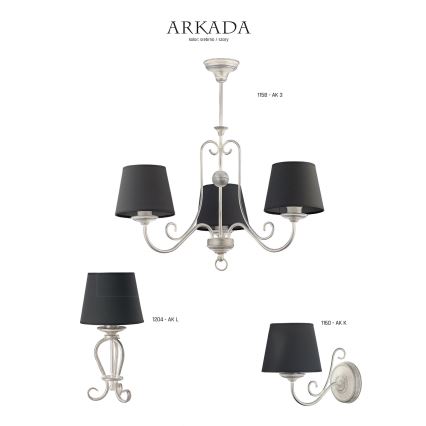 Jupiter 1204 - Bordslampa ARKADA 1xE27/60W/230V