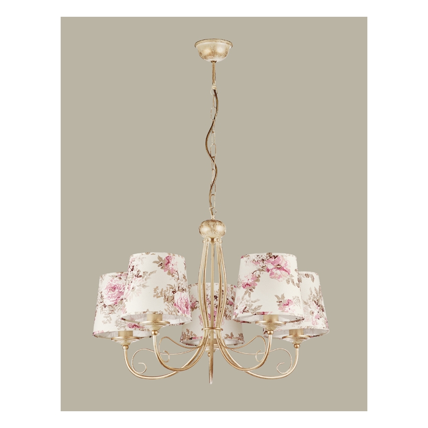 JUPITER 1284-SA5 - Hängande lampa SARA 5xE27/60W