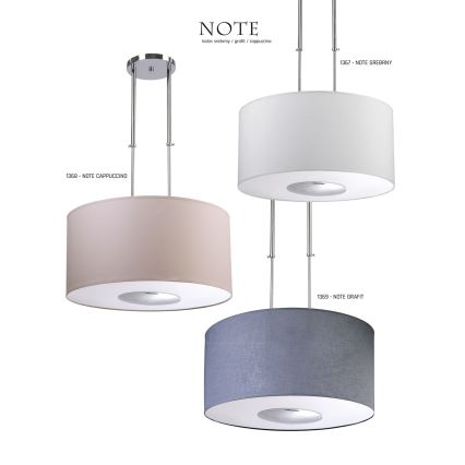 Jupiter 1368 - NOTE CA - Taklampa NOTE 3xE27/60W/230V