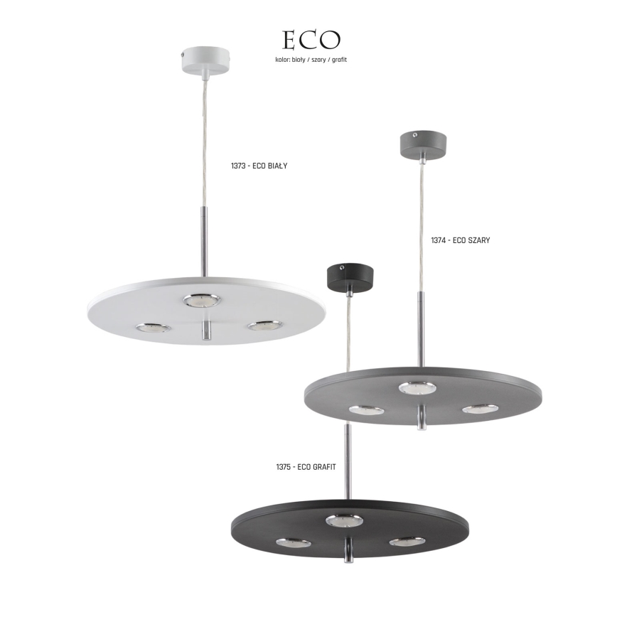 Jupiter 1373 - BI - LED Hängande lampa ECO LED/8.5W/230V