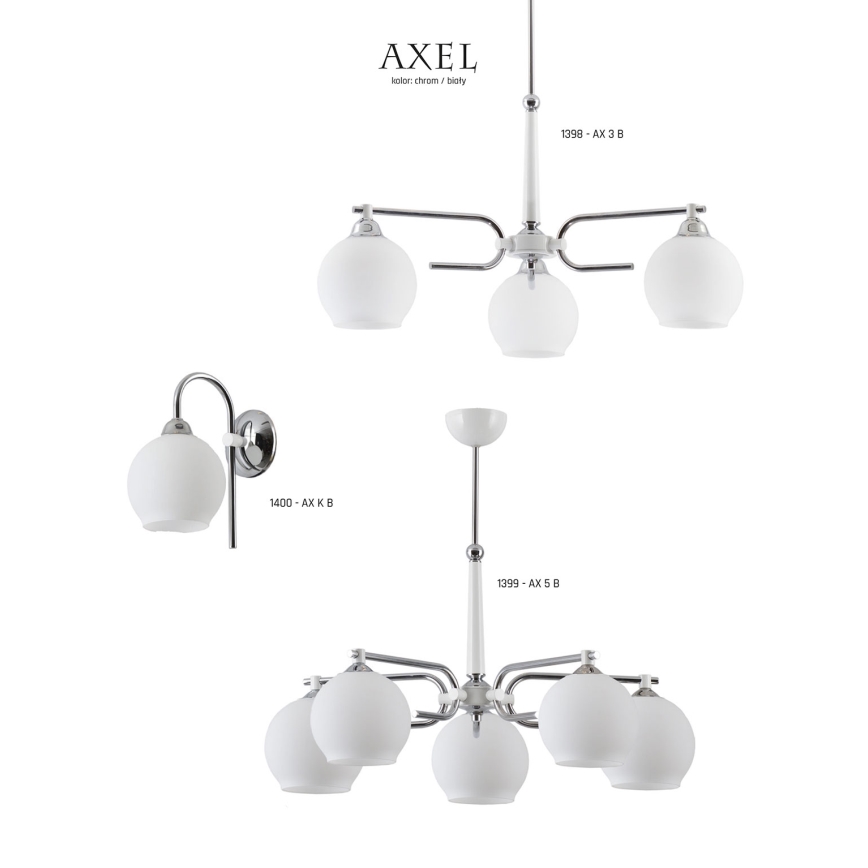Jupiter 1398 - AX 3 B - Ljuskrona med stång AXEL 3xE27/60W/230V