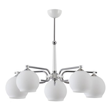 Jupiter 1399 - AX 5 B - Ljuskrona med stång AXEL 5xE27/60W/230V