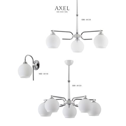 Jupiter 1399 - AX 5 B - Ljuskrona med stång AXEL 5xE27/60W/230V