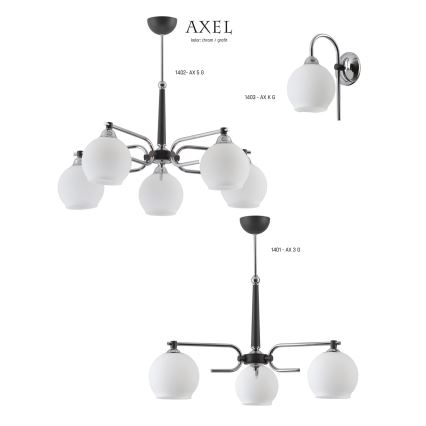 Jupiter 1401 - AX 3 G - Ljuskrona med stång AXEL 3xE27/60W/230V