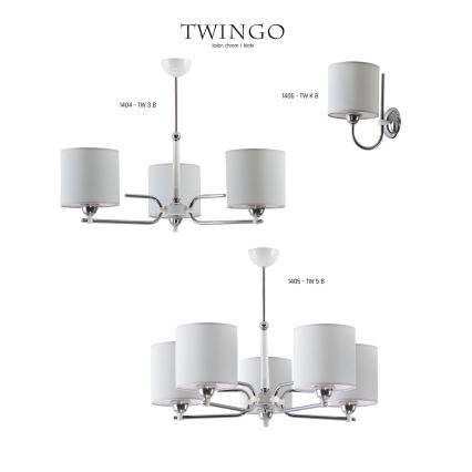 Jupiter 1406 - TW K B - Väggbelysning TWINGO 1xE27/60W/230V
